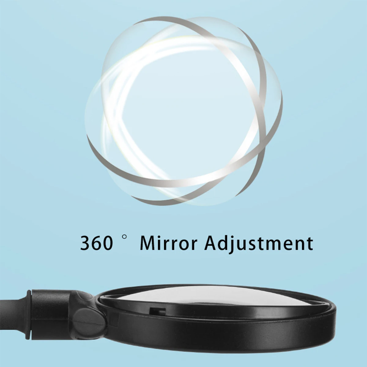 

1pc Bicycle Rearview Mirrors Hose Adjustment 360 Rotation Black Convex Rearview Mirror Cycling Equipment 2020 New