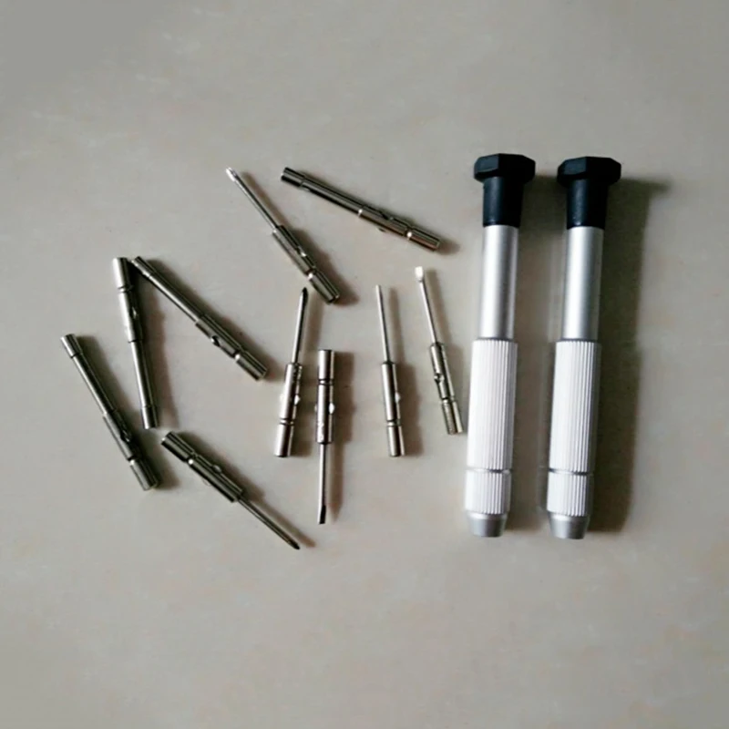 

10pcs Glasses Precision Screwdriver Kit Watch Jewelry Eyeglasses Multifunction Repairing Tool sets With Zipper Box