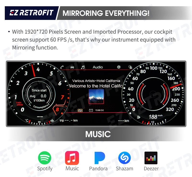 12.3 inches Cockpit Cluster IPS Digital Instrument LCD virtual Speedometer headunit dashboard for VW CC Passat Golf 7 Mk7 Altas