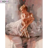 chenyi diamond painting girl ballet dancer full drill square 5d diamond embroidery rhinestone picture diamond mosaic sale gift