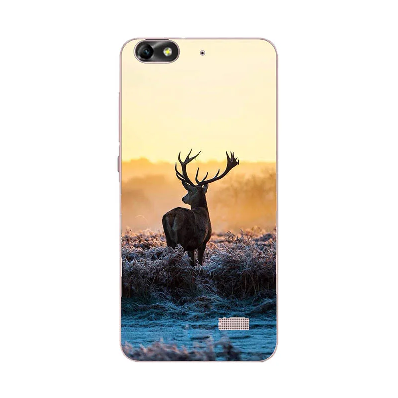 Phone Case For Huawei Honor 4C G Play Mini 5.0" Relief Cartoon Animal Cat Cover Coque Funda Bag Back Shell | Мобильные телефоны