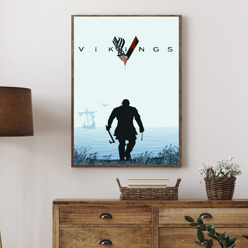 

Vikingos TV series Classic Movie Poster Canvas Wall Painting Decoration (No Frame)