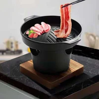mini bbq grill japanese alcohol stove one person cooking oven home smokeless barbecue grill outdoor bbq plate roasting meat tool