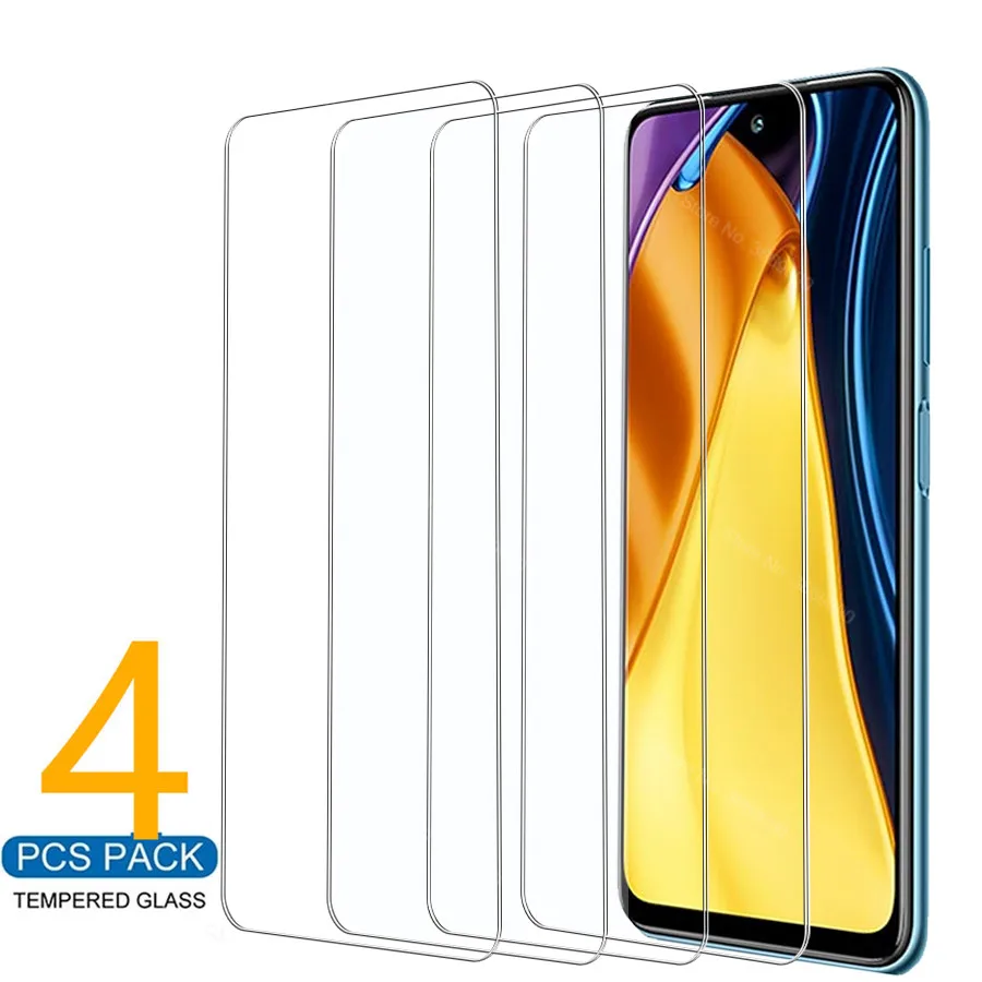 

4 шт. защитный Стекло для POCO M3 Pro 5G Стекло Poco м 3 Pro M3Pro NFC глобальная версия Экран защитные плёнки закаленное пленочное покрытие 6,5''