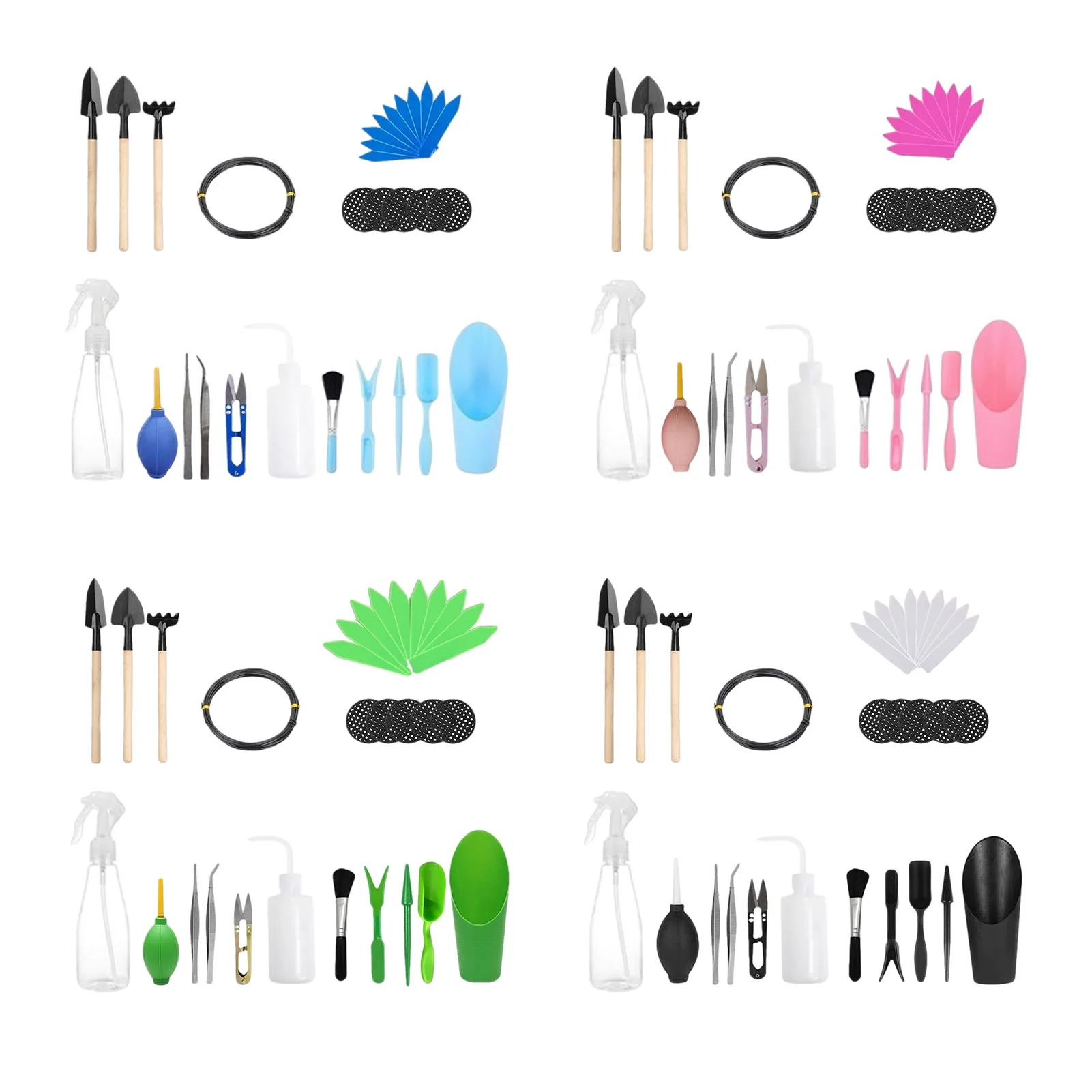 

30 PCS Garden Planter Kit Succulent Planting DIY Tool Set Mini Garden Hand Tools Set Miniature Garden Plants Bucket Shovel Tool