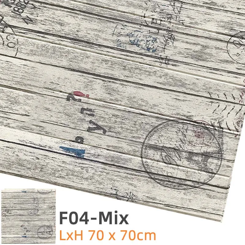 F04-Mix Kaguyahime 3D DIY самоклеющиеся обои кирпич Водонепроницаемая настенная декоративная наклейка для детской комнаты кухонные обои наклейки для дома - Цвет: F04-Mix