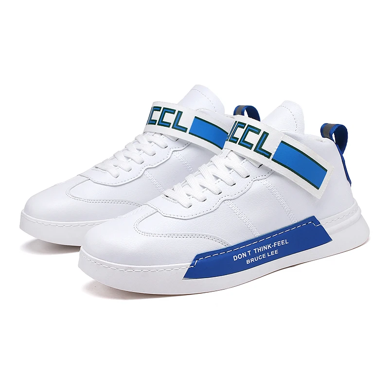 

Кроссовки мужские из ПУ кожи, дышащие, Вулканизированная подошва, на шнуровке, белые, размеры 39-44, весна