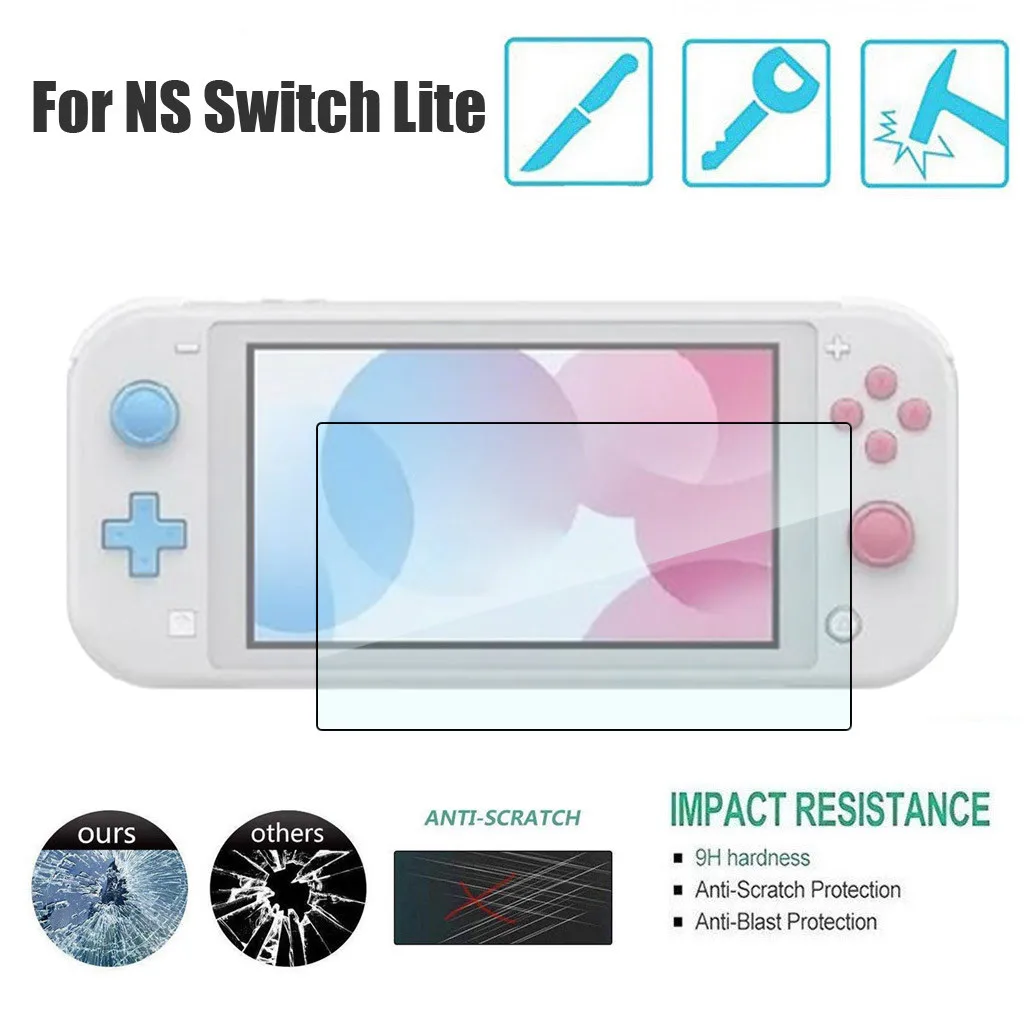 Прозрачная защитная пленка HD из закаленного стекла Защита экрана для NS Switch Lite