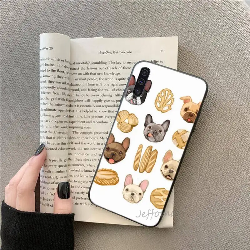 

bulldog cartoon animals dog Phone Case For Samsung galaxy S note 7 8 9 10 20 fe edge A 6 10 20 30 50 51 70 lite plus Soft