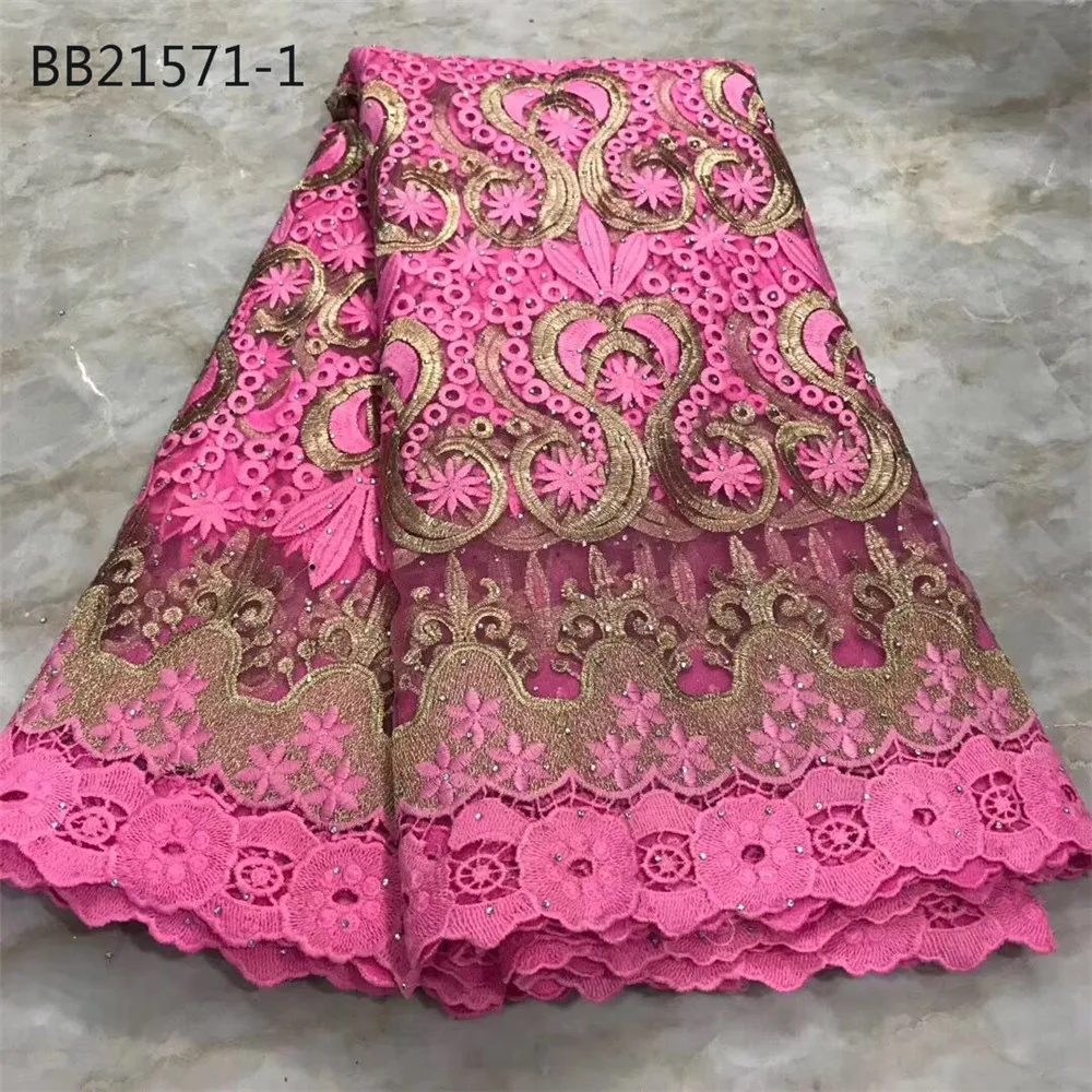 Black and white African Lace Fabric Guipure Cord High Quality Embroidery stones Nigeria party lace | Аксессуары для одежды