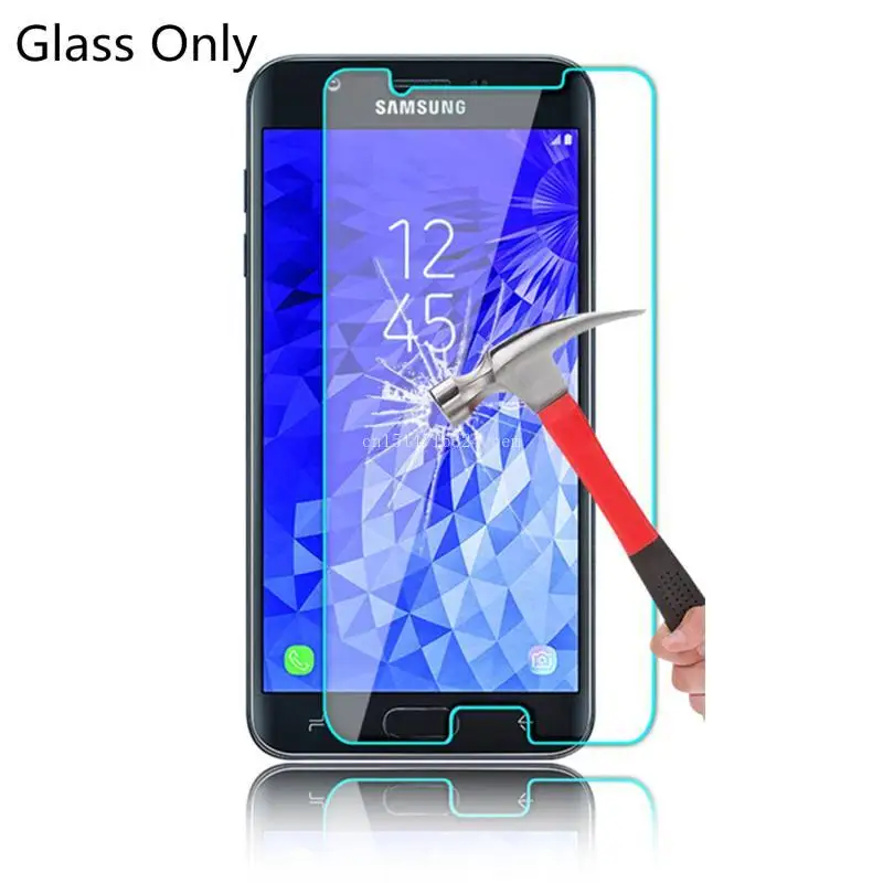 2 шт. закаленное стекло для защиты экрана Samsung Galaxy A6 A7 A8 A9 2018|Защитные стёкла и