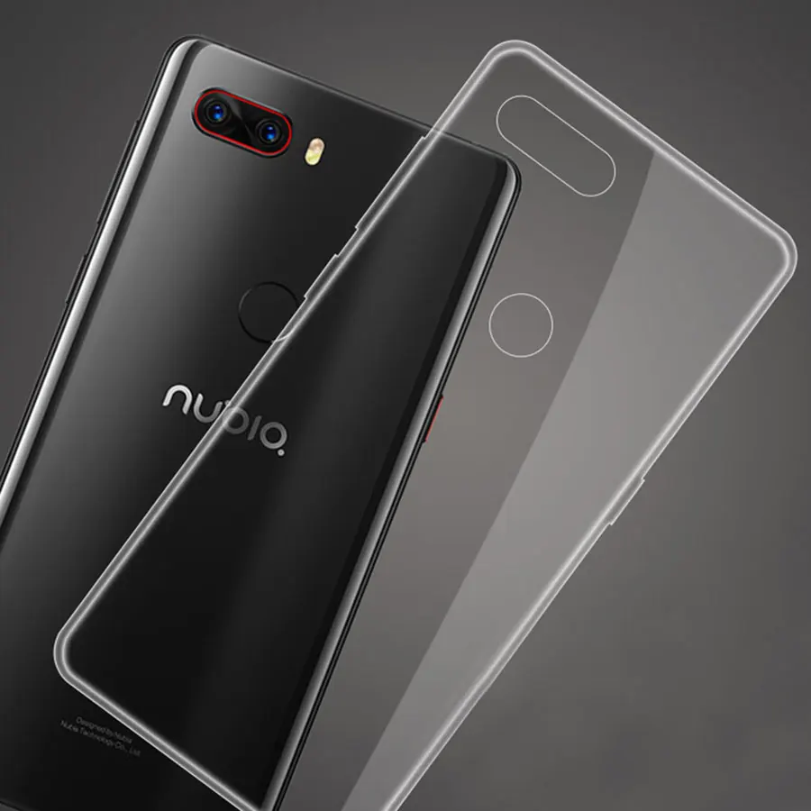 Прозрачный мягкий чехол из ТПУ для ZTE Red Magic Nubia Z18 Z17 Z11 Max Mini MiniS N2 N3 M2 Lite V18 Z17s