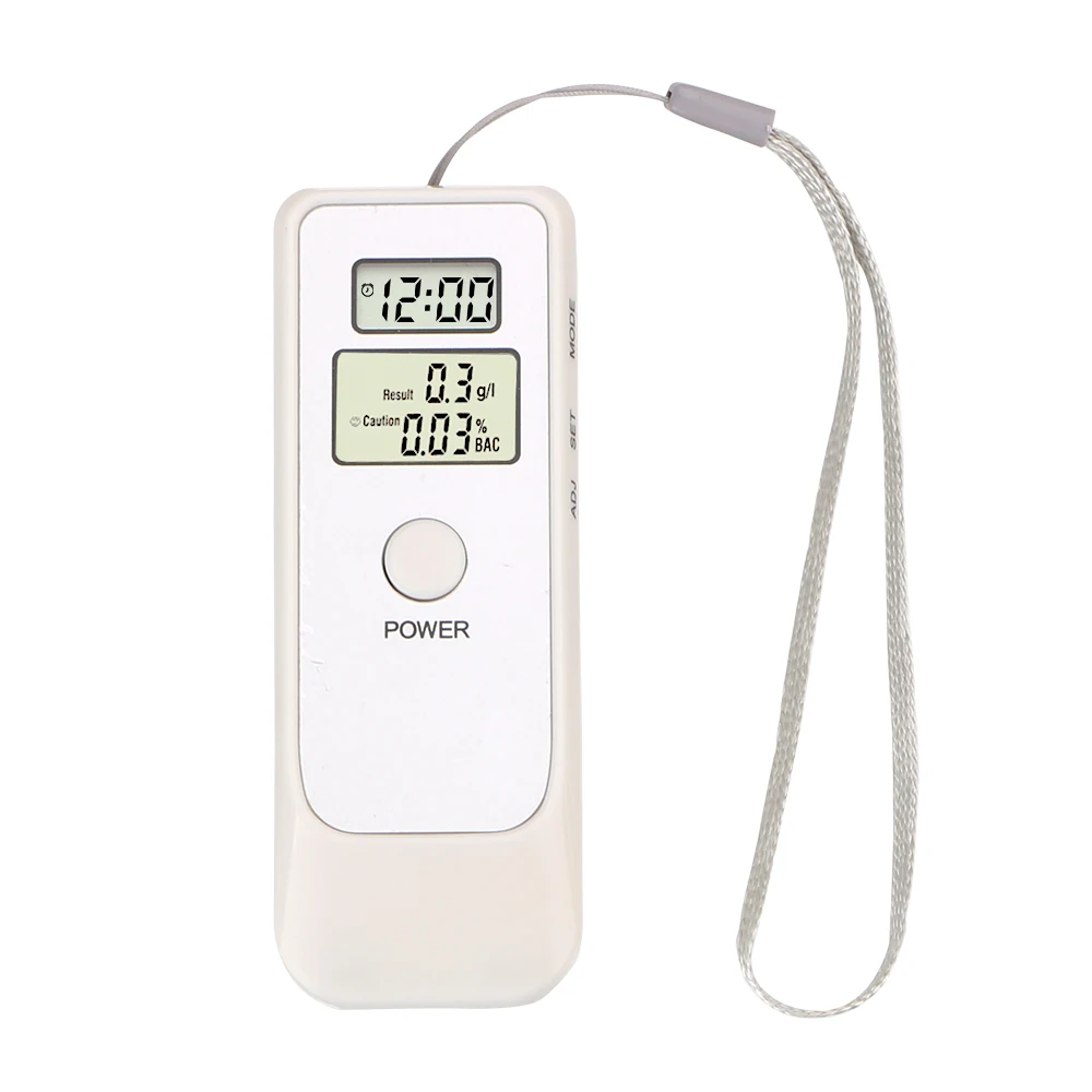 

LEEPEE Breathalyzer Alcohol Detector Backlight LCD Screen With LCD Clock Alcohol Breath Tester Breathalyser Device Portable