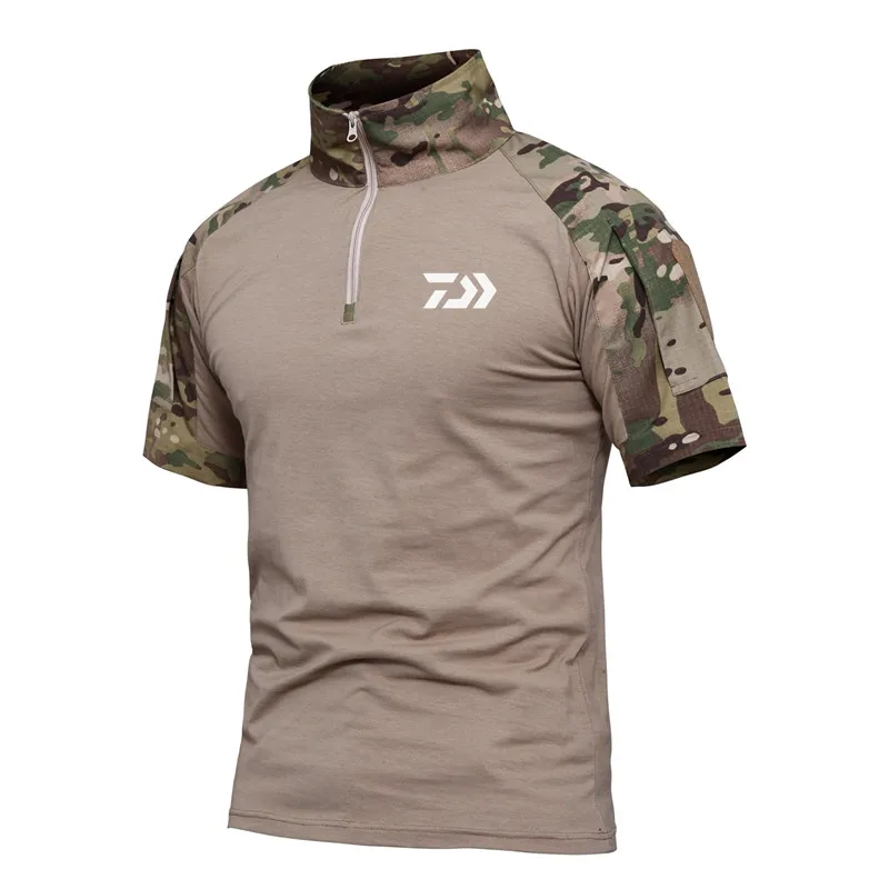 

Daiwa Fishing Clothes Summer Sun Protection Fishing T Shirt Army Breathable Anti-Mosquito Outdoor Camping Travel Fishing Shirt