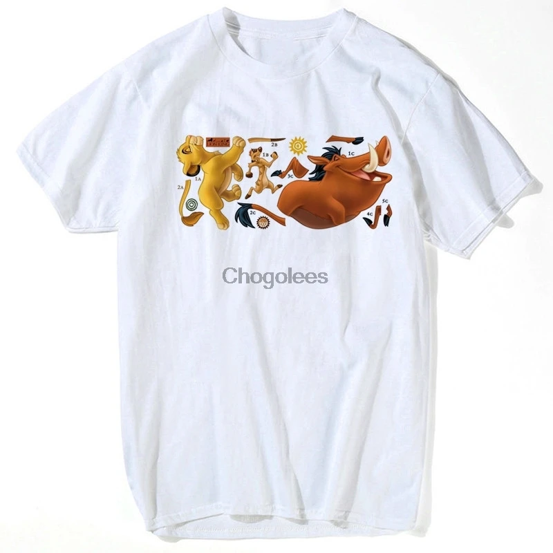 Мужская футболка-скейтборд Pumba Pig модная футболка в стиле хип-хоп рок одежда |