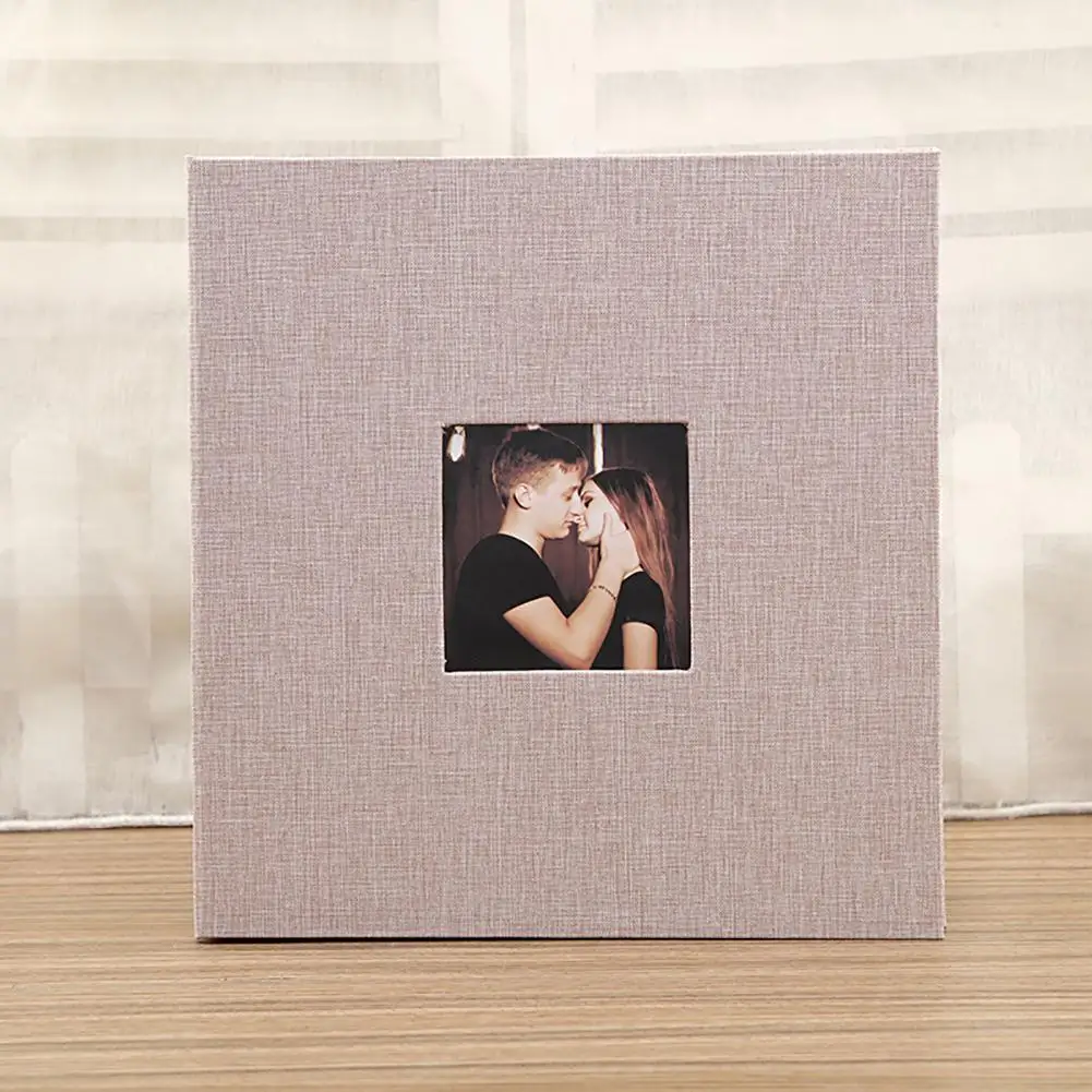 TWISTER.CK Linen Cover Picture Album Self-adhesive Film DIY Handmade Memory Photo Book Home Decor Gift | Дом и сад