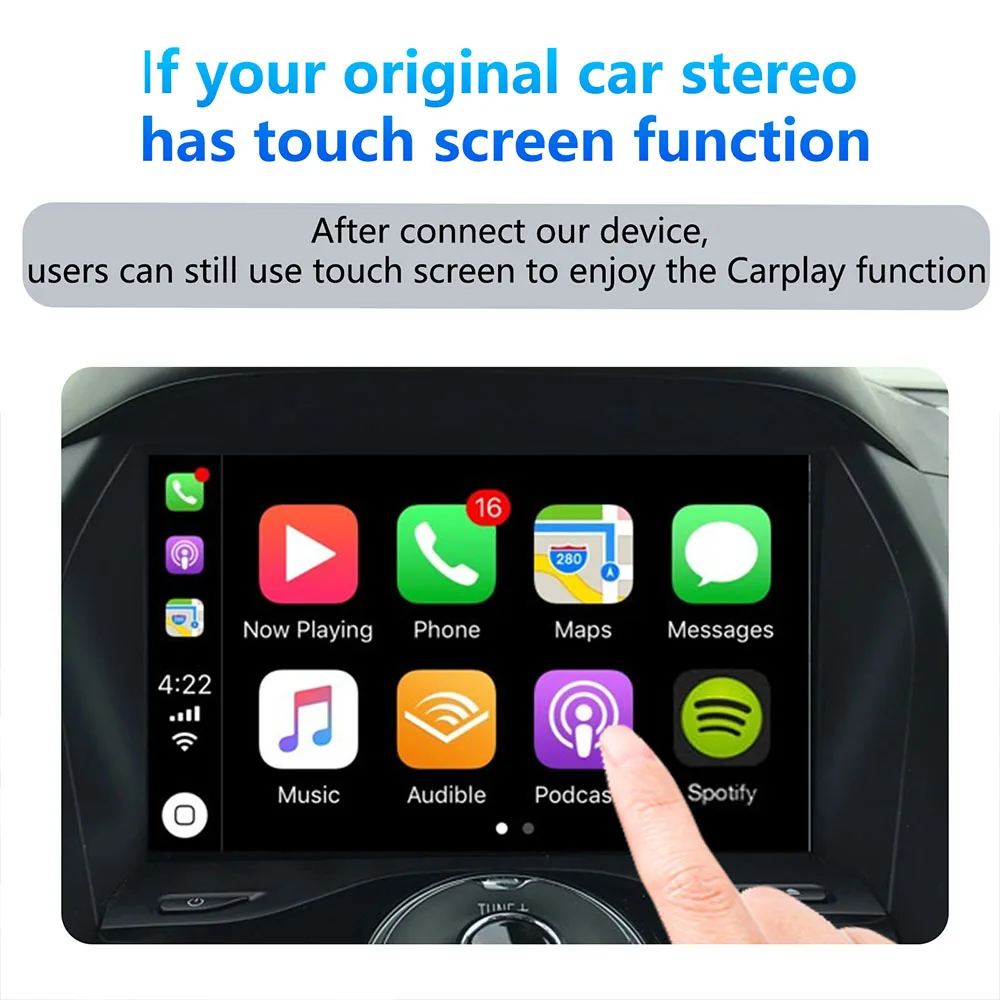 Оригинальный Проводной адаптер CarPlay обновленный беспроводной Carplay проводной и