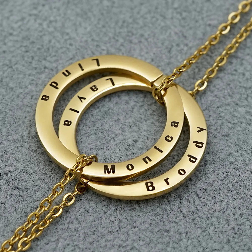 Индивидуальные Семейные именные браслеты для женщин выгравированные именами