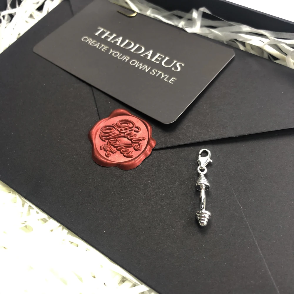 Подвеска для гантели подвеска из стерлингового серебра 925 пробы спорта фитнеса