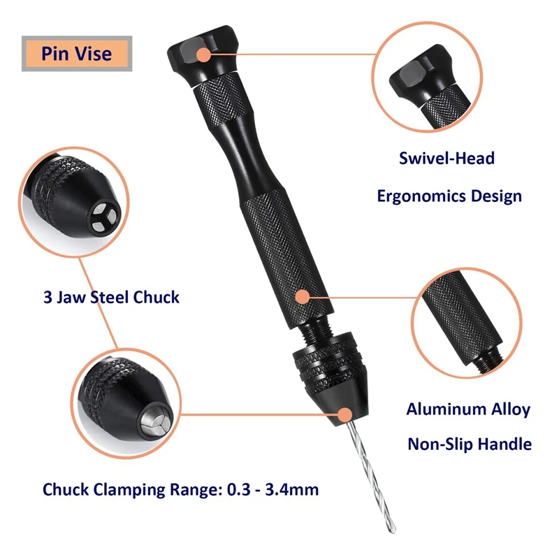 Набор ручных сверл прецизионная шпилька тиски с 25 шт. мини сверла для модели Diy