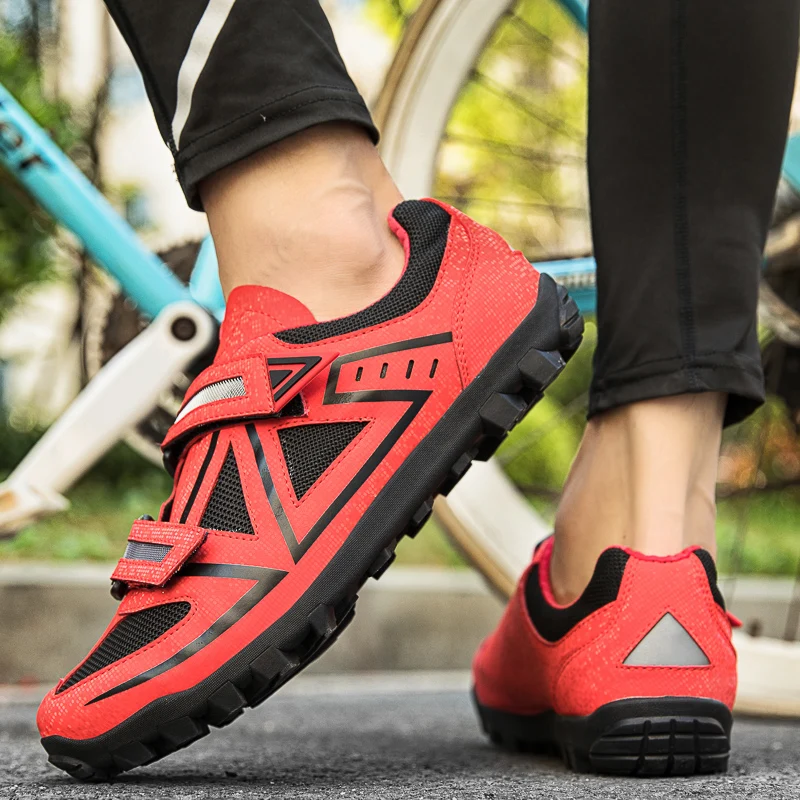 spesifikasi Sepatu Bersepeda Pria Sneakers Sepeda Sepatu Olahraga Sepeda Luar Ruangan Sol Karet Sepatu Sepeda Gunung Dewasa Sepatu Sepeda Motor Trail Sepatu Sepeda