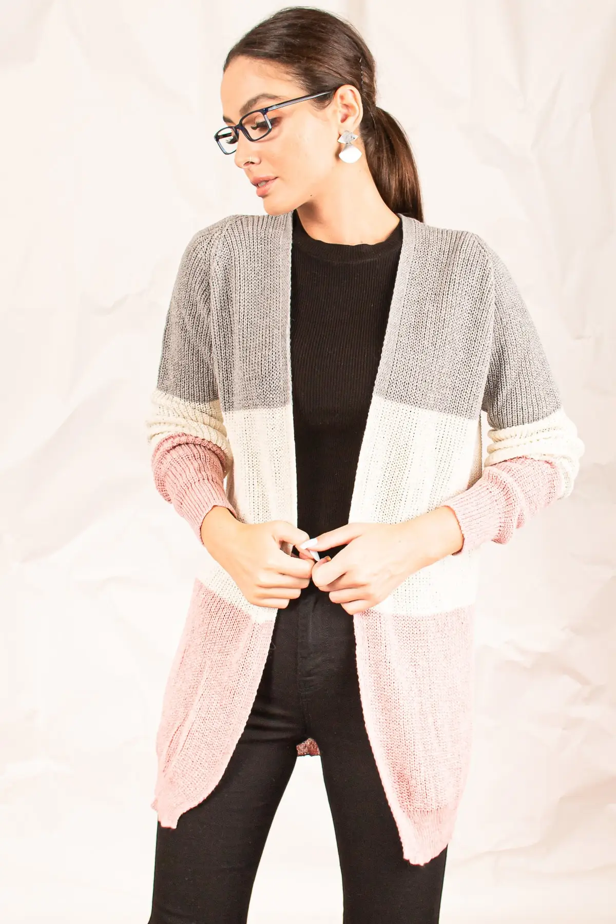 Armonika Для женщин серый три Цвета количество вязаных кардиганов ARM-20K012006 |