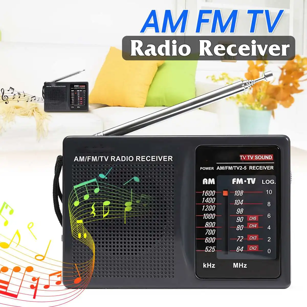 Портативный карманный AM FM AM радио ТВ Звук мир радио приемник динамик Спорт на открытом воздухе музыкальный плеер