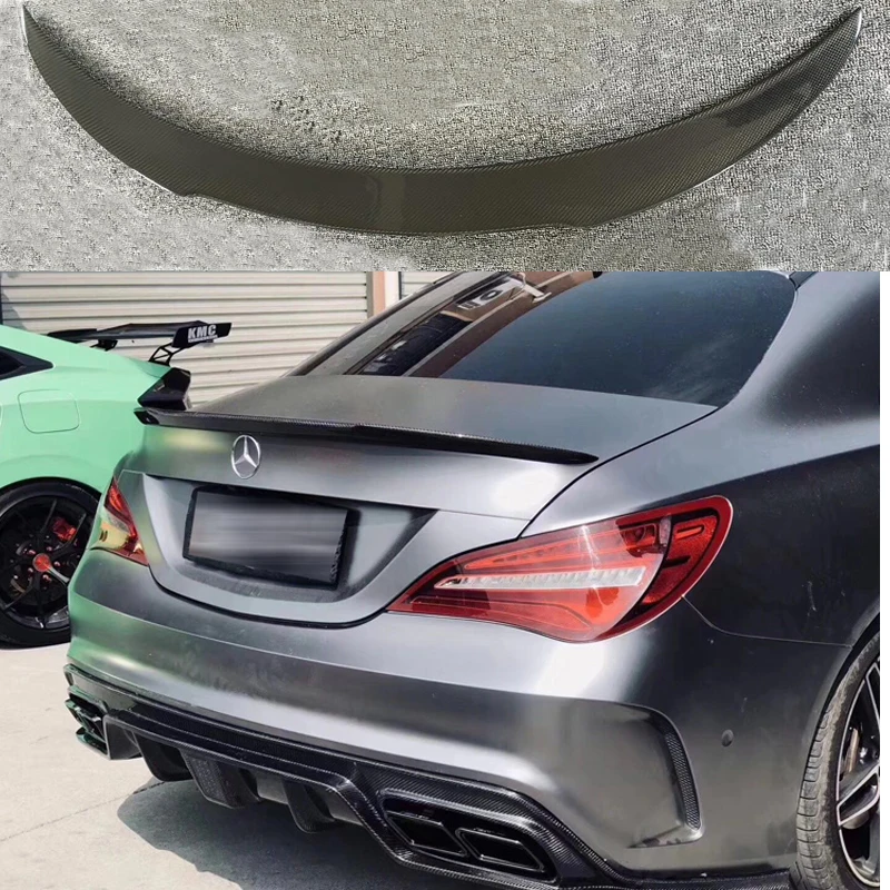 Спойлер из углеродного волокна для Mercedes CLA W117 AMG стиль FD класс задний спойлер с