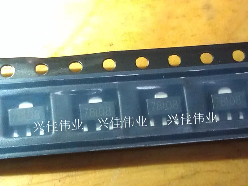 

Original 50pcs/ 78L08 CJ78L08 SOT89 8V