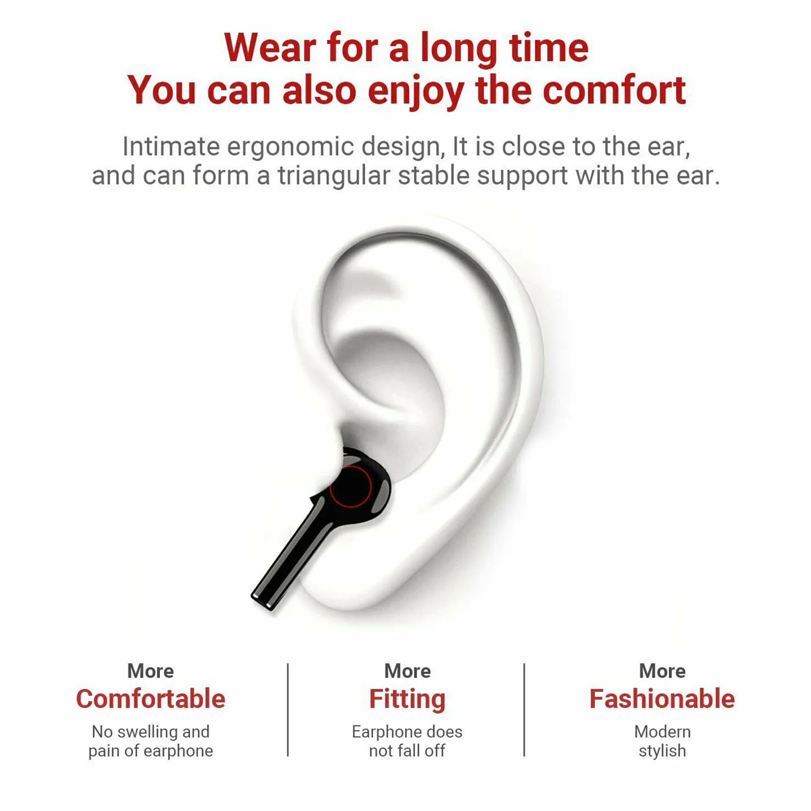 

Mini Bluetooth 5.0 Headset Wireless Earphones Earbuds Stereo Headphone