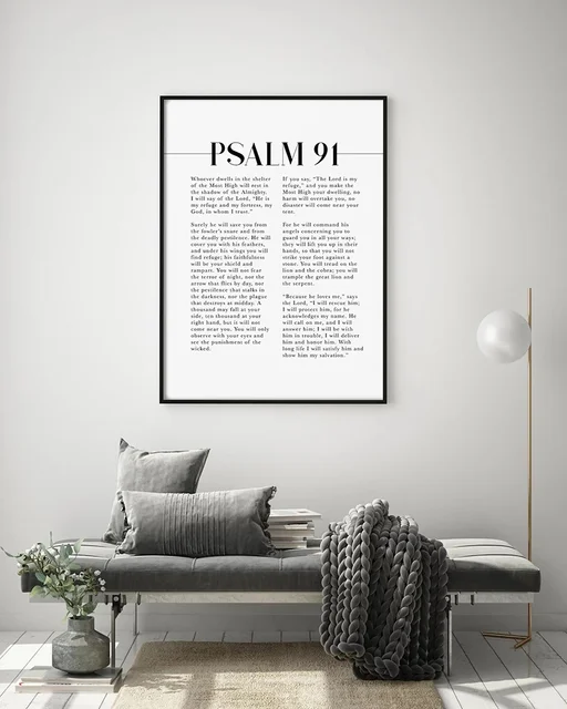 Psalm 91 Scripture Wall Art 3