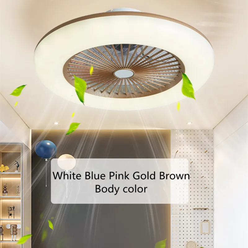 Современный потолочный вентилятор светодиодный с затемнением дистанционным