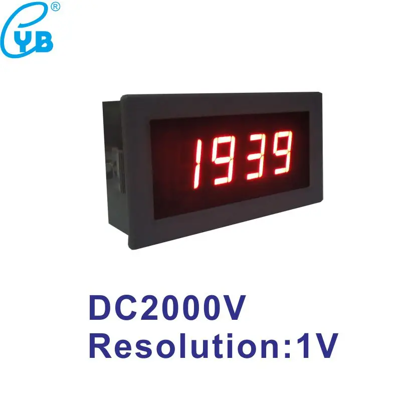 Светодиодный цифровая панель напряжения метр DC 2000 в источник питания 24 В
