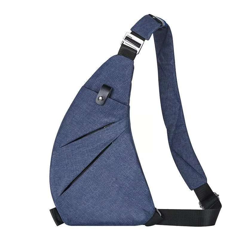 

Fashionable Large Capacity Nylon Chest Bags Anti-splash and Anti-cut Function for Men Casual Solid Shoulder Diagonal Bag
