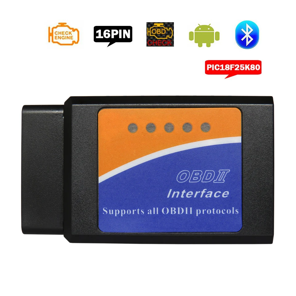 Высококачественный сканер ELM 327 V1.5 для ELM327 Bluetooth OBDII Автомобильные