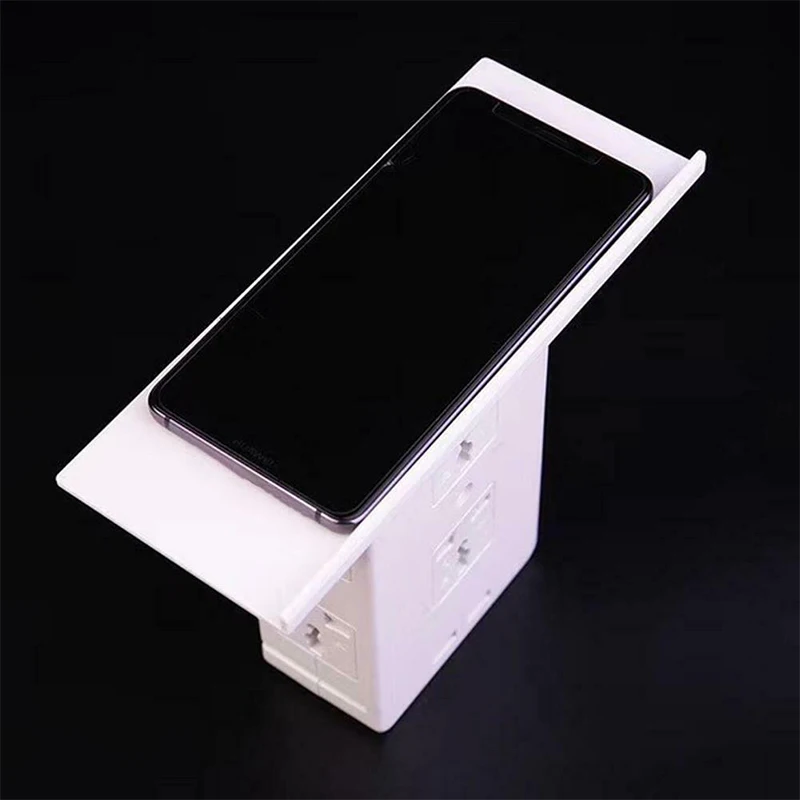 New Phone Honlder Switch Socket Rack Socket Shelf 6 Electrical Outlet Extenders Surge Protector Wall Outlet 2 USB Charging Ports