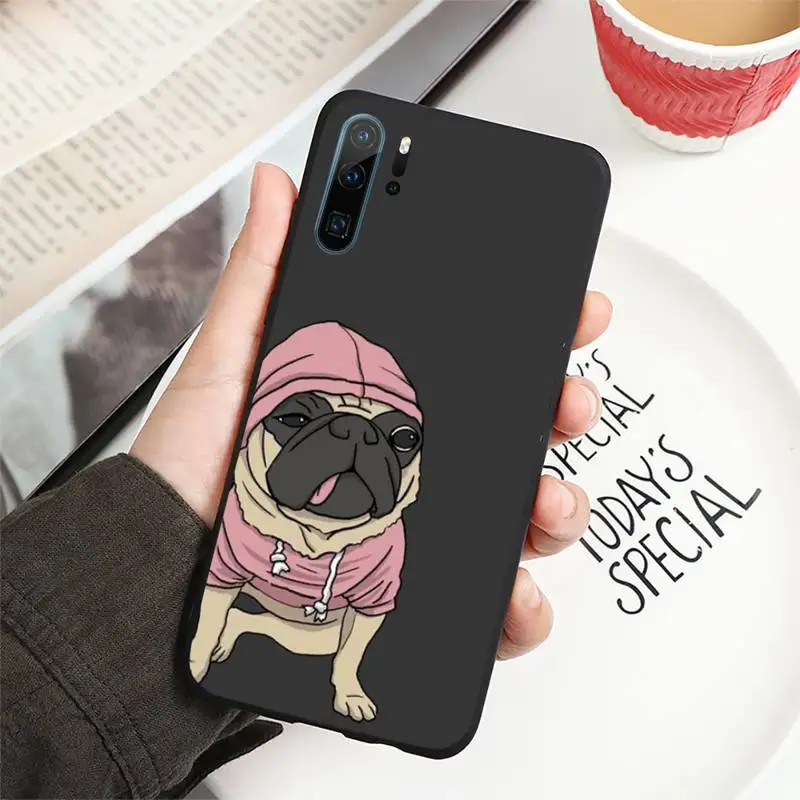 

Cute Funny French Bulldog Phone Case For Huawei Honor 7C 7A 8X 8A 9 10 10i Lite 20 NOVA 3i 3e