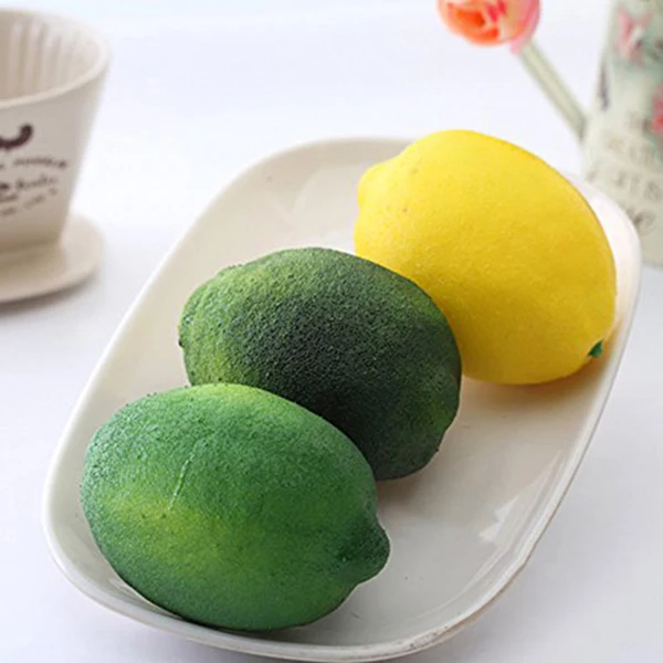 8 Pack Artificial Fake Lemons Limes Fruit for Vase Filler Home Kitchen Party Decoration Yellow and Green | Дом и сад