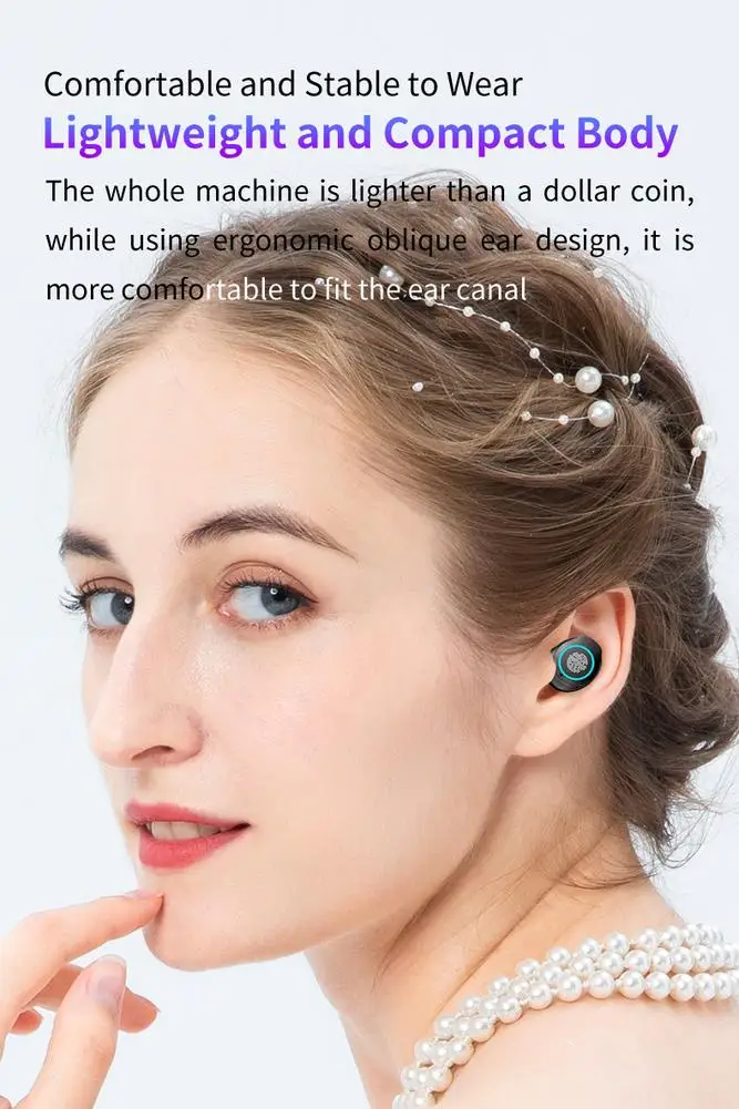 Bluetooth гарнитура 5 1 Спортивная мини Водонепроницаемая беспроводная стерео bluetooth