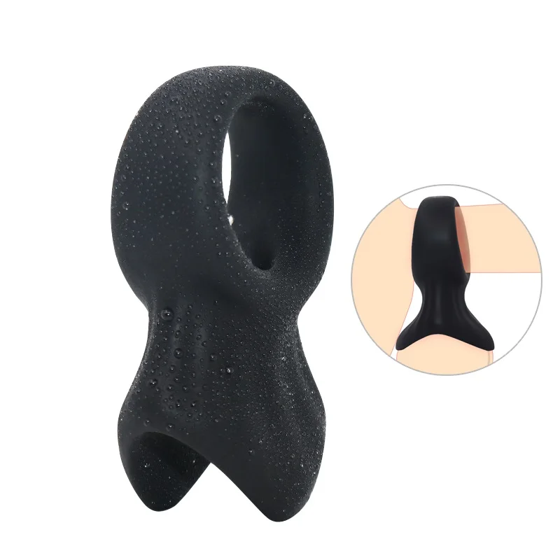 

Male soft Silicone TPE penis lock cock Ring bondage Erection Delay Ejaculation Reusable Enlargement ball stretcher BDSM Sex Toy