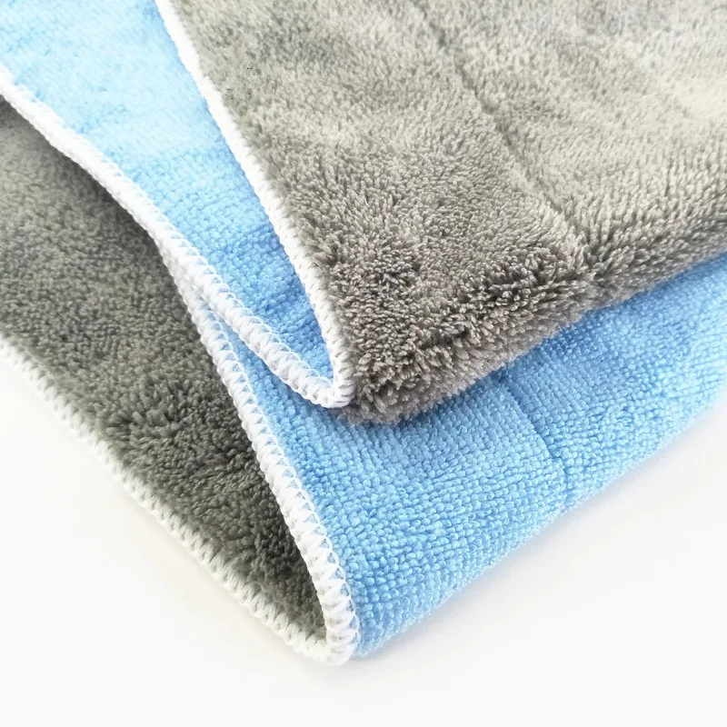 

WHYOU, 1 шт., двусторонняя плоская швабра, сменная швабра, толстая Швабра из кораллового флиса, плоская Швабра из сверхтонкого волокна