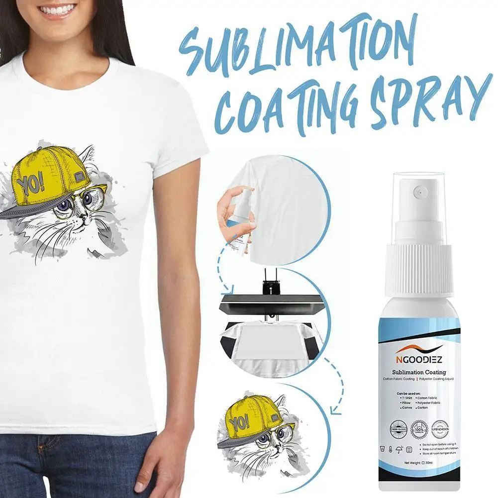 

Clothes Clear Sublimation Coating Spray Household Fixed Supplies 30/100ml Transparent Sublimation Paint Spray For Clothes L9k2