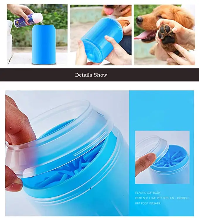 Мягкое приспособление для очистки лап собак силиконовая щетка мытья