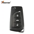 Беспроводной дистанционный ключ XHORSE VVDI2 XNTO00E для Toyota Style, 3 кнопки, дистанционный ключ 5 шт.лот