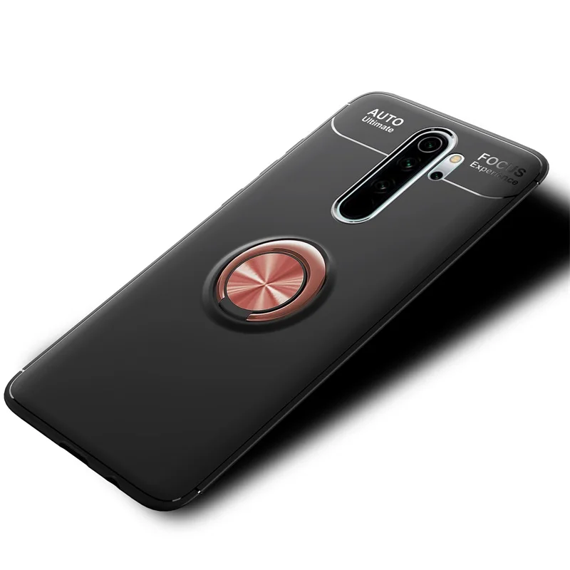 Роскошный мягкий автомобильный чехол-кольцо для Xiaomi Redmi Note 8 Pro, противоударный чехол для Xiaomi Redmi Note 8 Pro, силиконовый бампер из ТПУ