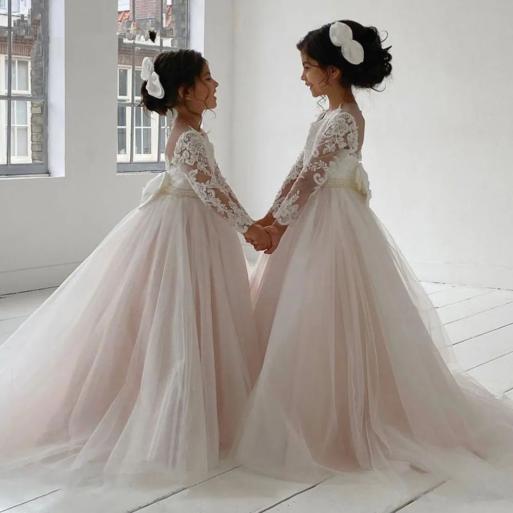 

Бальное платье, платья с цветочным принтом для девочек, детское платье принцессы с аппликацией, на свадьбу, платье для первого причастия, пышные платья, 2021