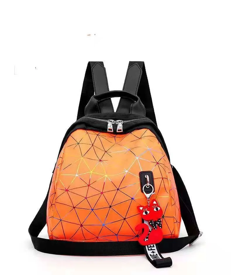 

Womens Multifunction Fashion Backpack Luxurious Pu Leather Girl Shoulder Messenger Bags 2021 New High Quality Female Handbag Wo