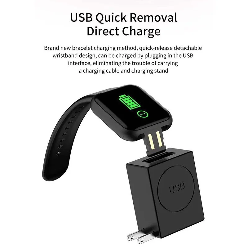 Спортивный смарт-браслет Y68 фитнес-трекер с тонометром Пульсометром |