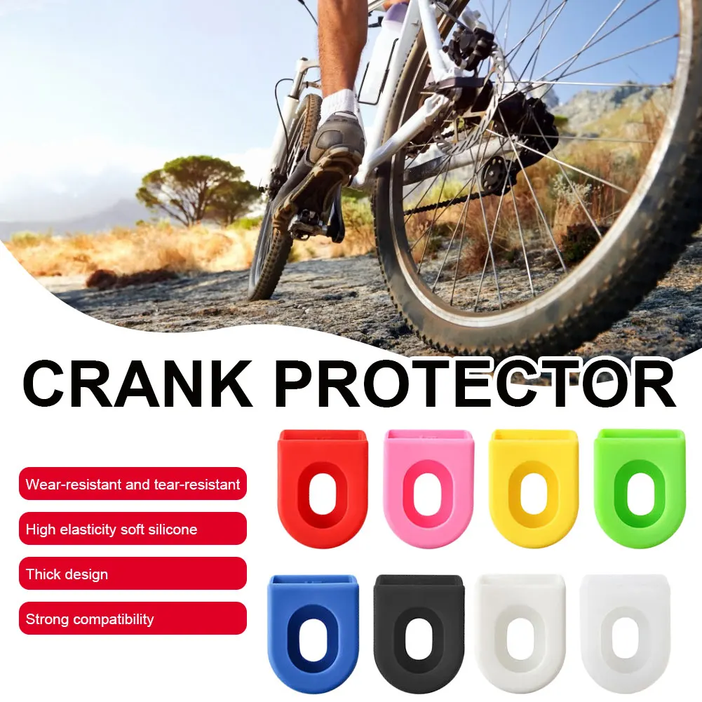 

1 Pair Crank Boot Protectors Silicone Bicycle Crank Arm Protector Cover Crankset Protective Caps MTB Cycling Accessories