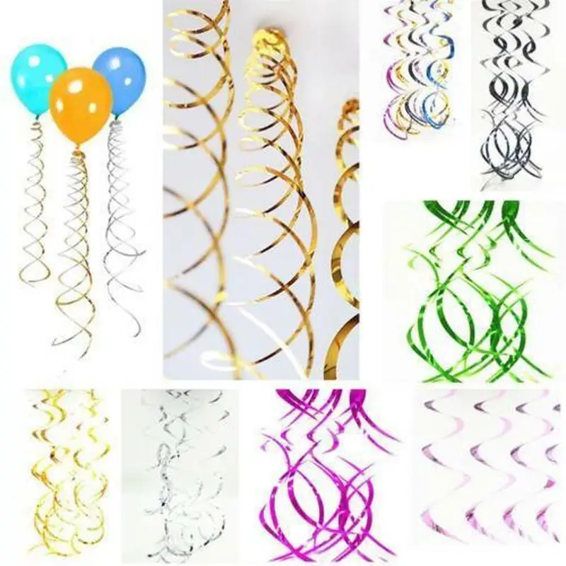 6 шт./компл. декоративные металлические потолочные вихревые украшения для